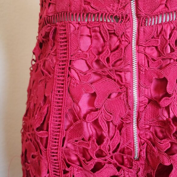 L'Atiste by Amy Red Lace Dress - Medium - Picture 5 of 6